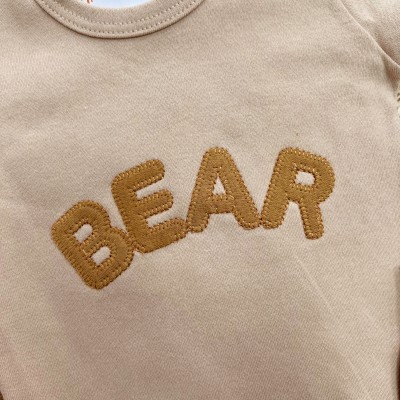Conj. de Malha 3 peças - Bear com Estrelinhas - Caramelo